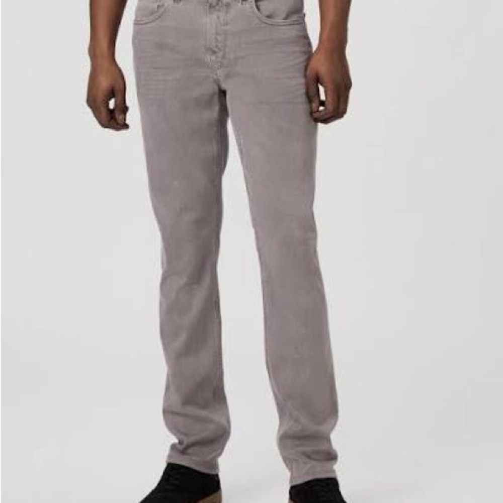 PAIGE Men's Light Gray Slim Jeans